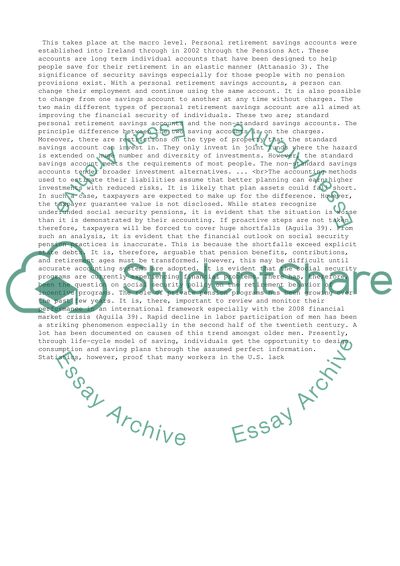 FInancial Outlook on Social Security Pensions