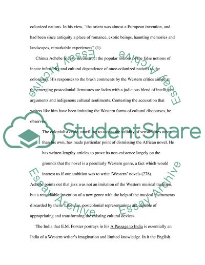 The Postcolonial Cultural Identities of Individuals and Nations