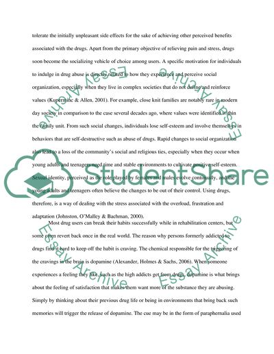 Specifics of Drug Addiction