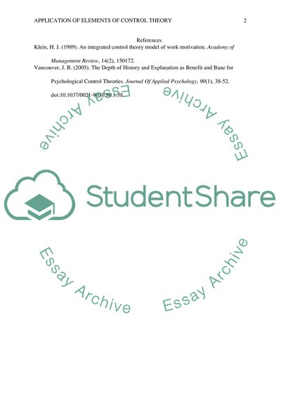 Elements Of Control Theory