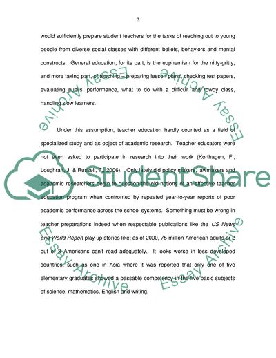 New Tack in Teacher Education