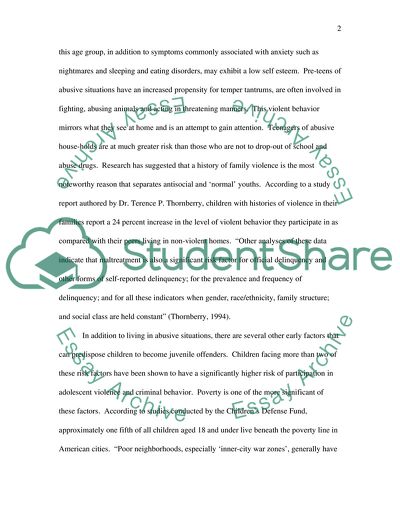 Teenage Violence in the USA