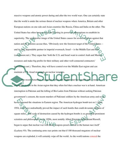 Nuclear Weapons and the End of the Universe