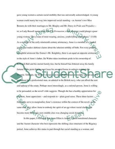 Argue that Austens novel is a reflection of its revolutionary age