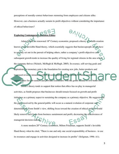 A Critical Discussion and Comparison of Ethics and Managerial Activities