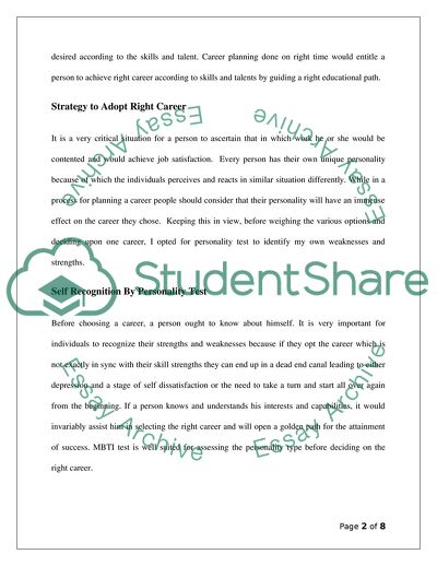 The Role of Career Planning