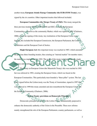 The Effects of the Lisbon Treaty