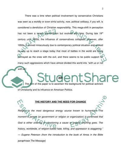 Discuss the impact of Christian Fundamentalism on American polotics