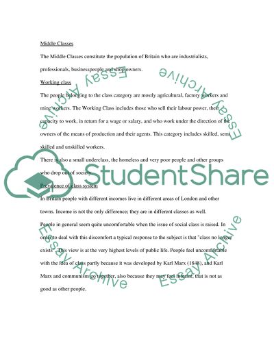 Class Cultures in Britain