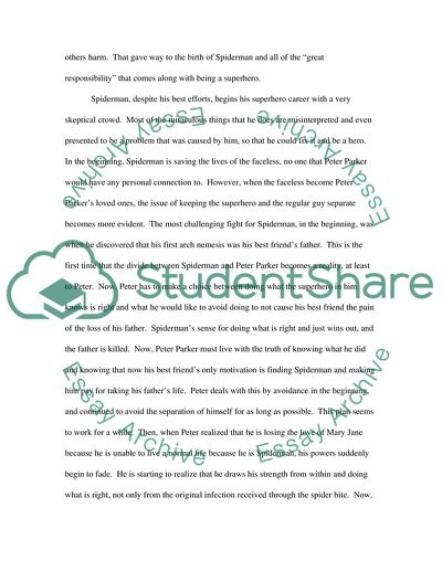 Spiderman Analysis-Engish