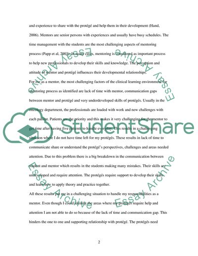 Formal and Informal Mentoring Relationships