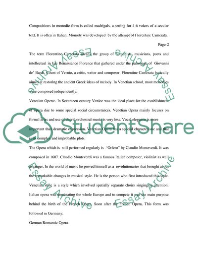 Opera Means a Drama Set to Music