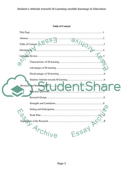Students Attitude towards Mobile Learning in Education