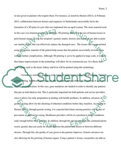 New Technological Advances and Developments in Nursing