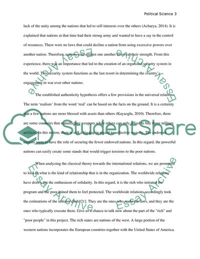 International Relation Around the Globe