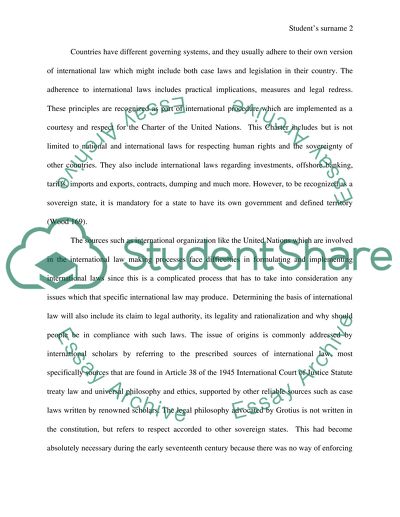 Is there international law