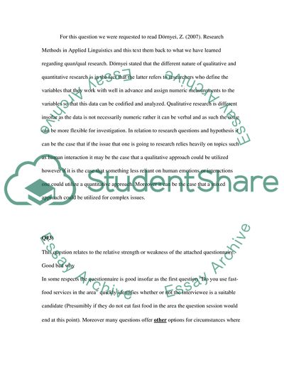 Research Methods in Applied Linguistics