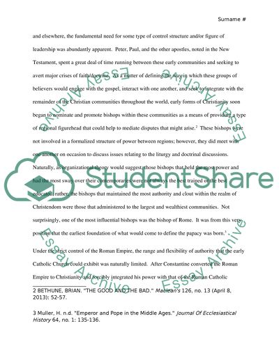 Early Catholicism and the Rise of the Papacy