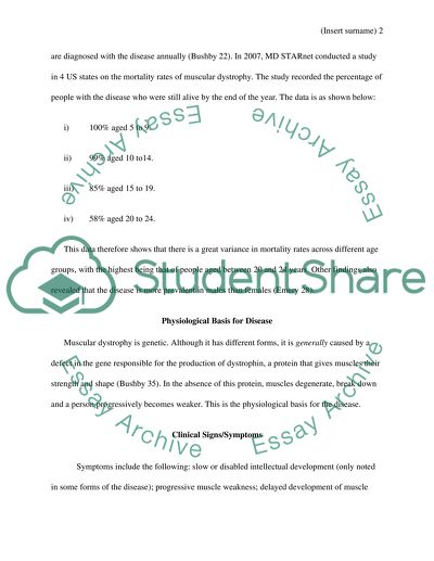 Understanding the Mechanism of Muscular Dystrophy