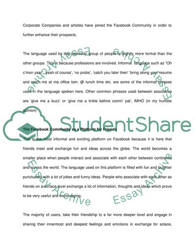 Observation of community