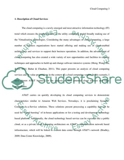 Cloud Computing Services