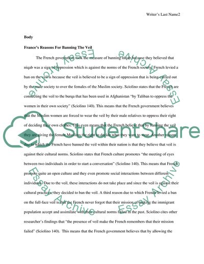 Should France ban the veil