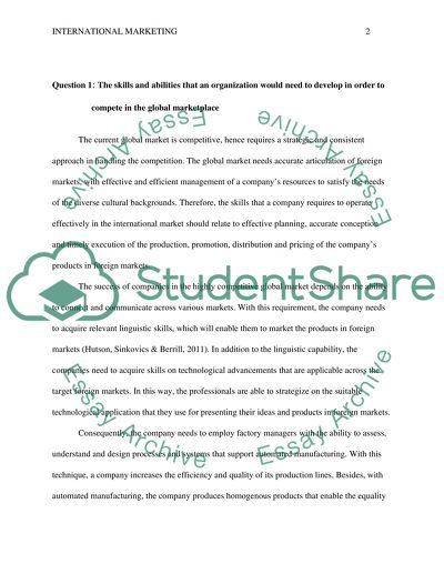 International Marketing