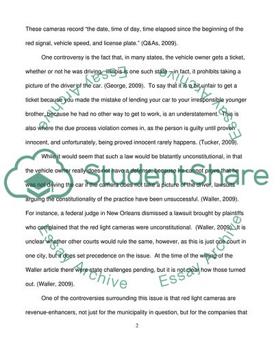 Using of Red Light Cameras in America - Pros and Cons