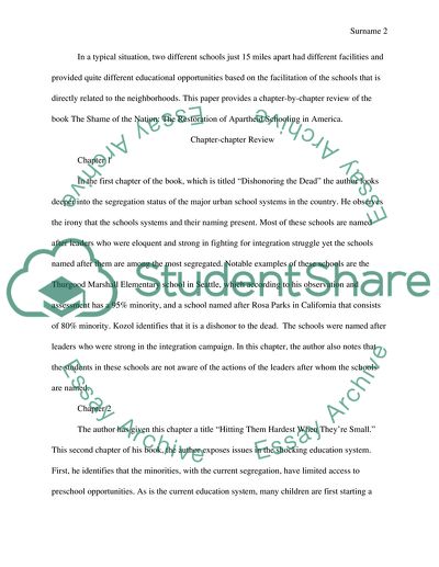 The Restoration of Apartheid Schooling in America