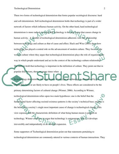 Technological Determinism