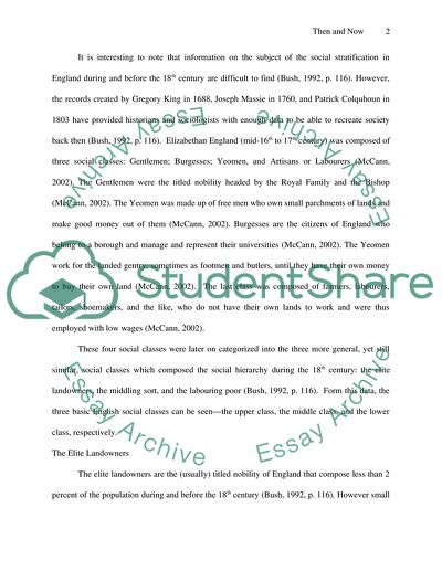 Then and Now: Social Classes in the UK