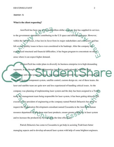 The OD consultant and consulting process, Entry and Contracting