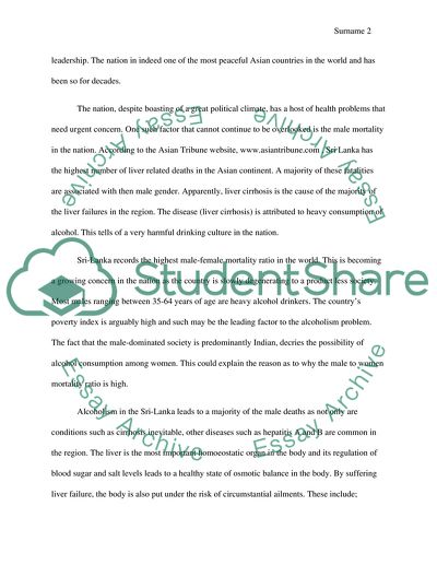 Causes of Male Mortality in India