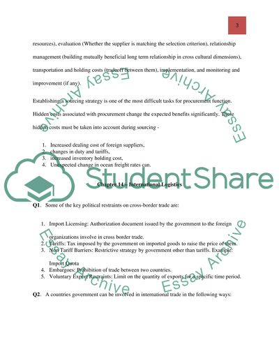 Marketing transportation homework