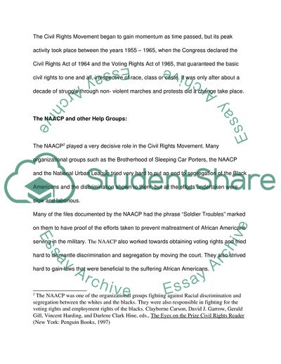 The Civil Rights Movement