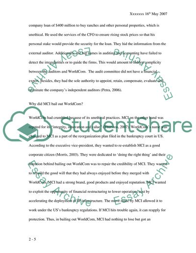 Business Ethics - WorldCom