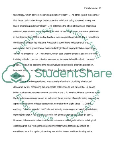 The Safety of Airport Security Scanners