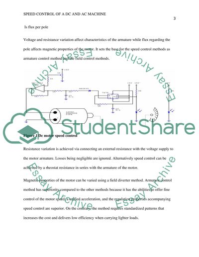 Speed Control of DC and AC Machines