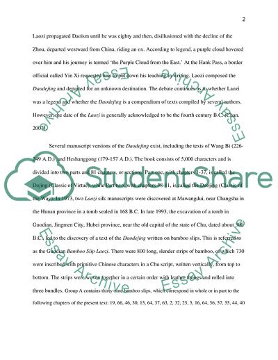 The Daodejings View of the Ideal State