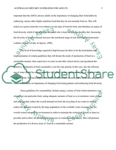 Australian Dietary Guidelines for Adults