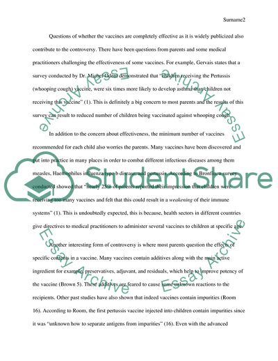 Whether or Not to Vaccinate