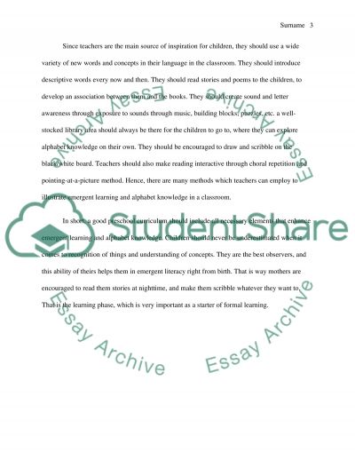 emergent literacy paper research Central to understanding the focus of both the overall research project and the case study are some assumptions related to emergent literacy while the term emergent. emergent literacy paper research Central to understanding the focus of both the overall research project and the case study are some assumptions related to emergent literacy while the term emergent.