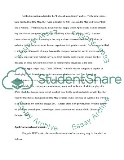 The Internal Environment of Apple Incorporated