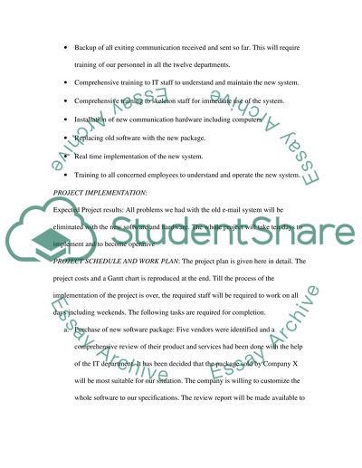 Up-gradation of Our E-Mail System