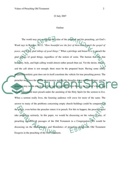 Difficult Passages of the Old Testament to a Congregation