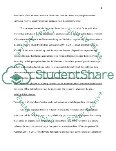 The Art of Graphic Design and Somethings Wrong by Tracey Emin