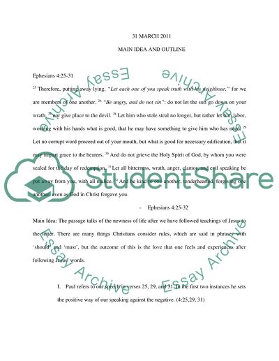 Exegetical Paper ( Ephesians 4:25-32