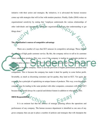 GC3 - Internal Analysis