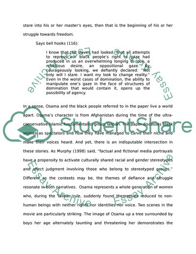 From Victim to Heroine: The Depiction of Woman in the Movie Osama