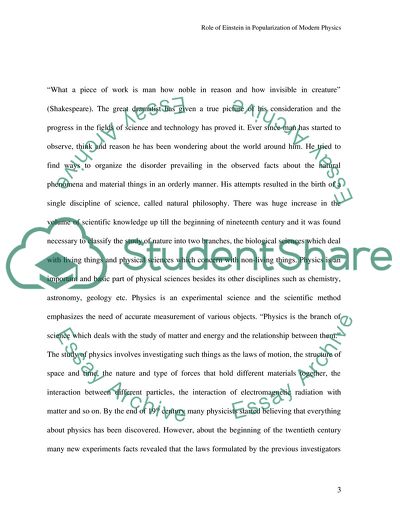 Role of Einstein in Popularization of Modern Physics